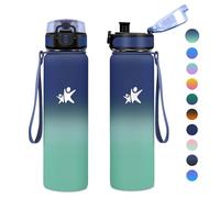 KollyKolla Isotherme 1L, Gourde Inox sans BPA, Gourde Metal, Réutilisable, Thermos Anti Fuite, Bouteille Isotherme en Acier Inoxydable pour Enfant & Adulte, École, Bureau, Outdoor, Sport