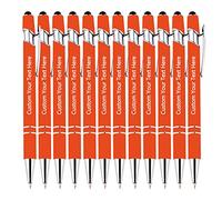KOLOWKO Stylo Bille et Stylet 2 en 1 Personnalisable - Gravure Texte/Nom/Message - Commande en Gros 1000 Pcs pour Entreprises, Remise Diplôme & Cadeaux Anniversaire