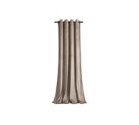 KOMA Rideau à oeillets en velours occultant Beige 140x250 cm