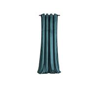 KOMA Rideau à oeillets en velours occultant Turquoise 140x250 cm