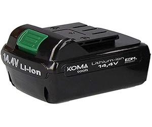 KOMA Tools 08730 Batterie de Rechange au Lithium ION pour perceuse/visseuse, 14,4 V