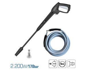 Koma Tools Hidrolimpiadora Pro Series Hl-2200 - 2200 W - 170 Bar - 120 Bar Pression - 390 L/H - Bombe Aluminium