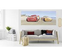 'Komar 003 DVD1 Disney Papier Peint Photo non tissé de "cars3 Beach, Taille 100 x 250 cm (Largeur x hauteur), 1 Gare, avec colle, multicolore
