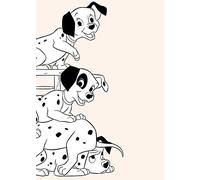 Komar 101 Dalmatiens Playing - Taille : 50 x 70 cm Décoration murale (sans cadre) Disney
