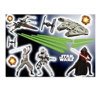 Komar – Stickers muraux – Star Wars EP7 (Rey & Stormtrooper) – 17 pièces 50 x 70 cm