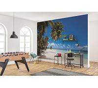 Komar 8-240 Lot de 8 papiers peints Motif plage des Maldives Bleu 388 x 270 cm