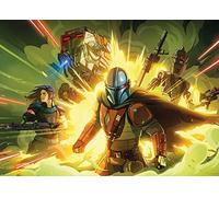 Komar Décoration murale Motif Star Wars avec inscription « Mandalorian Fireteam » - 70 x 50 cm