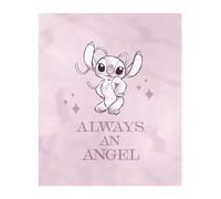 Komar Décoration murale Stitch Always an Angel - Dimensions : 30 x 40 cm - Disney - Impression d'art - Pour chambre d'enfant