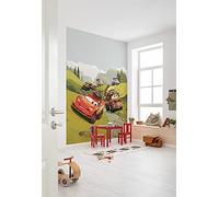 Komar Disney IADX4-034 Papier peint photo intissé Motif Cars Camping - Dimensions : 200 x 280 cm (largeur x hauteur) - Pour chambre d'enfant, papier peint mural - Motif voitures de jeu