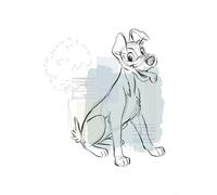 Komar Disney Lady and the Tramp Hello Tramp Tableau mural pour chambre d'enfant 50 x 70 cm
