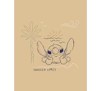 Komar Disney Lilo and Stitch Chilled Vibes Tableau mural pour chambre d'enfant 40 x 50 cm