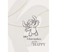 Komar Disney Lilo and Stitch Do What Makes You Happy Tableau mural pour chambre d'enfant 40 x 50 cm