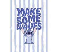 Komar Disney Lilo and Stitch Make Some Waves Tableau mural pour chambre d'enfant 50 x 70 cm