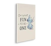 Komar Disney Lilo and Stitch Oh What Fun Impression sur toile pour chambre d'enfant 40 x 60 cm, beige, bleu