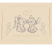 Komar Disney Lilo and Stitch Your Day in the Sun Tableau mural pour chambre d'enfant 40 x 50 cm