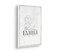 Komar Disney Lilo & Stitch Family Goals Tableau sur châssis en bois véritable Motif Lilo & Stitch 30 x 40 cm Décoration murale pour chambre d'enfant