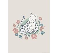 Komar Disney Winnie l'ourson Flowers and Friends Tableau mural décoratif pour chambre d'enfant 40 x 50 cm