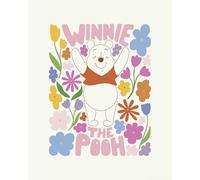 Komar Disney Winnie l'Ourson Happy Botanical Tableau mural décoratif pour chambre d'enfant 40 x 50 cm