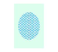 Komar Image Murale | Shelly Patterns Aqua | Poster Photo Salon Chambre Décoration Art Print | sans Cadre | P037F-50 x 70 cm | Dimensions : 50 x 70 cm (Largeur x Hauteur)
