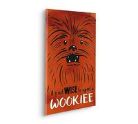 Komar Komar Tableau sur châssis - La Guerre des Étoiles Don't Upset Wookiee - Dimensions : 40 x 60 cm - Image murale pour chambre d'enfant