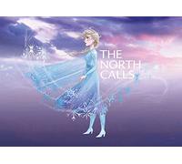Komar La Reine des Neiges Elsa The North Calls - Taille : 70 x 50 cm, décoration murale, poster, impression d'art (sans cadre) Disney