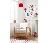 Komar Lot de 17 autocollants décoratifs Mickey Christmas Presents 50 x 70 cm