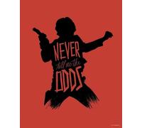 Komar Mantiburi Poster mural Star Wars Silhouette Quotes Han Solo 40 x 50 cm (sans cadre) Décoration pour chambre d'enfant