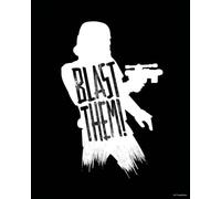 Affiche Art Star Wars Silhouette Quotes Stormtrooper 40x50cm, Multicolors G