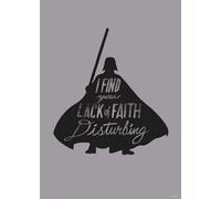 Komar Mantiburi Poster mural Star Wars Silhouette Quotes Vader 50 x 70 cm (sans cadre) Décoration pour chambre d'enfant
