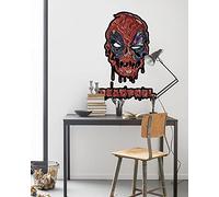 Komar Marvel Sticker Mural Deadpool Meltpool - 50 x 70 cm (Largeur x Hauteur) - 2 pièces - Stickers décoratifs, Stickers muraux, décoration Murale, Chambre d'enfant - 14115h