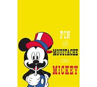 Komar Mickey Mouse Moustache - Dimensions : 50 x 70 cm Tableau Mural Affiche Impression d'art (sans cadre) Disney