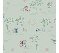 Komar Papier Peint Intissé Disney Lilo and Stitch Beach Love