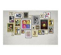 KOMAR Papier Peint intissé panoramique Mickey Art Collection Disney vue dans des cadres 400X250CM Multicolors G