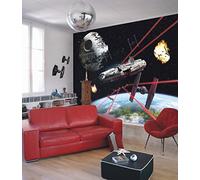Komar Papier Peint panoramique sur Papier de Star Wars Star Wars Millennium Falcon - Taille: 368 x 254 cm