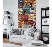 Komar Papier Peint Photo Disney Rétro d'affiches Mickey 200 x 120 cm Intissé