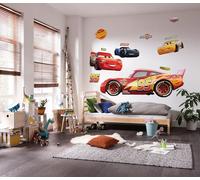 Komar - Papier peint photo en non-tissé autocollant et contours découpés - Cars XXL - Dimensions : 127 x 200 cm - Sticker mural, chambre d'enfant, garçon, voiture de course