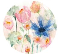 Komar papier peint rond autocollant May Multicolor - 611159 - Ø 125 cm