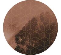 Komar papier peint rond autocollant New Morning brun terracotta - 611160 - Ø 125 cm