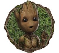 Komar papier peint rond autocollant petite branche marron et vert - 612755 - Ø 128 cm