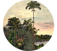 Komar papier peint rond autocollant Vintage Landscape vert - 611166 - Ø 125 cm
