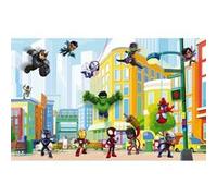KOMAR Photo murale intissé impression numérique Spidey Et Ses Amis Combattent Le Crime Multicolors G
