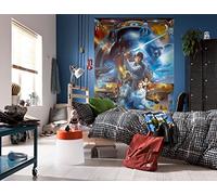 Komar Photo Murale sur Papier, 184 x 254 cm, Star Wars Jedi Luke Skywalker Collage 4-441