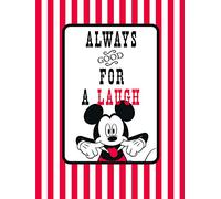 Komar Poster d'Art, 30cm x 40cm, Mickey Mouse Rire