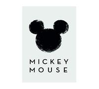 Komar Poster d'Art, 30cm x 40cm, Mickey Mouse Silhouette