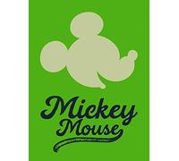 Komar Poster d'art, 30cm x 40cm, Mickey Mouse Tête Vert
