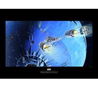 Komar Poster d'Art, 70cm x 50cm, Star Wars Classique RMQ Death Star Attack