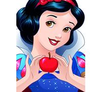 Komar Poster d'Art Mural, 30cm x 40cm, Portrait Blanc Neige