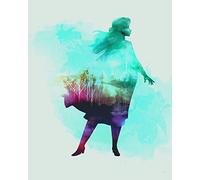 Komar Poster d'Art Mural, 40cm x 50cm, Frozen Anna Aquarell