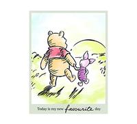 Komar Poster d'art Mural, 40cm x 50cm, Winnie Pooh Aujourd'hui