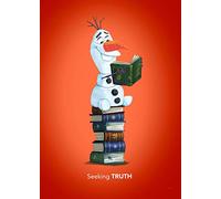 Komar Poster d'art Mural, 50cm x 70cm, Frozen Olaf Reading